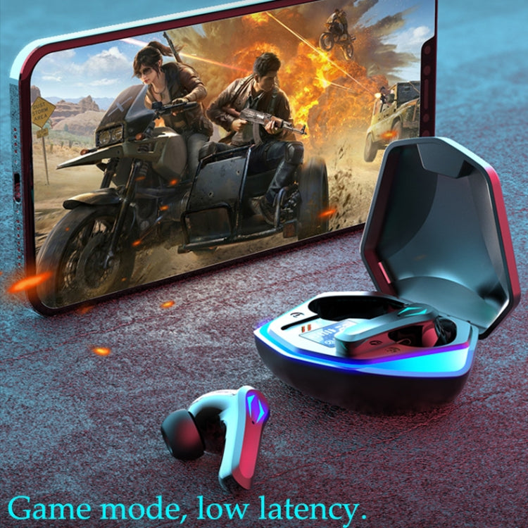 TWS-Y03 Bluetooth 5.2 Zero Delay Game Earphones with LED Digital Display Charging Box(Black) - TWS Earphone by PMC Jewellery | Online Shopping South Africa | PMC Jewellery