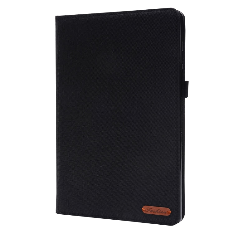 For Samsung Galaxy Tab A8 10.5 2021 Horizontal Flip Fabric PU Leather Tablet Case with Card Slots & Holder(Black) - Other Galaxy Tab PC by PMC Jewellery | Online Shopping South Africa | PMC Jewellery