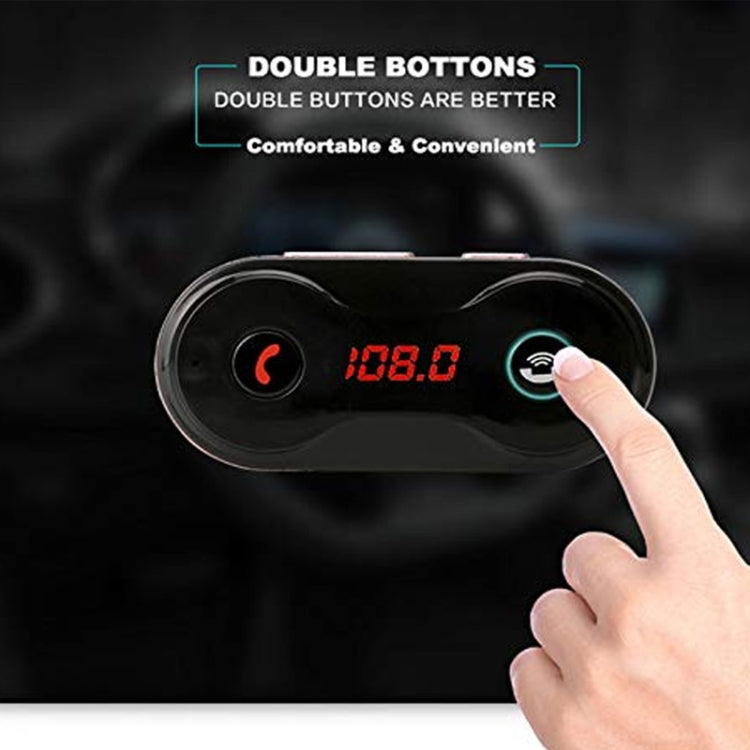 C8 Car Wireless FM Transmitter Modulator Bluetooth  Charger Kit AUX Hands Free Mini MP3 Music Player - Bluetooth Car Kits by PMC Jewellery | Online Shopping South Africa | PMC Jewellery