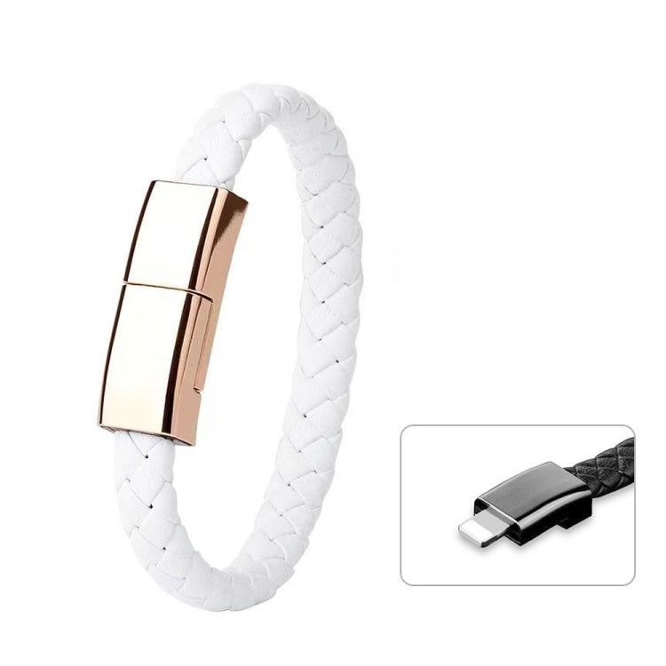 XJ-73 20cm USB to 8 Pin Bracelet Charging Data Cable(White) - Multifunction Cable by PMC TechLife | Online Shopping South Africa | PMC TechLife | Buy Now Pay Later Mobicred