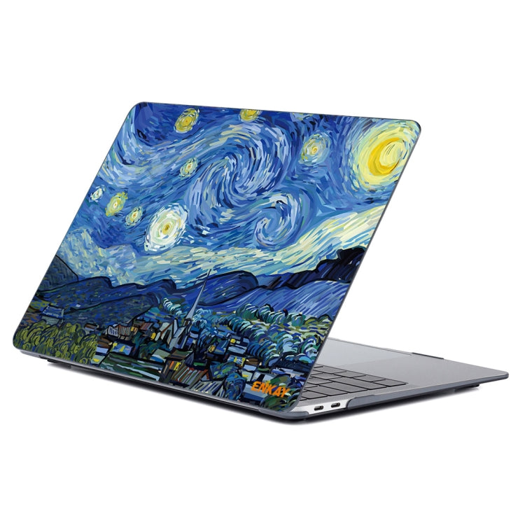 For MacBook Air 13.3 inch A1932 2018 ENKAY Hat-Prince Natural Series Laotop Protective Crystal Case(Starry Night) - MacBook Air Cases by ENKAY | Online Shopping South Africa | PMC Jewellery