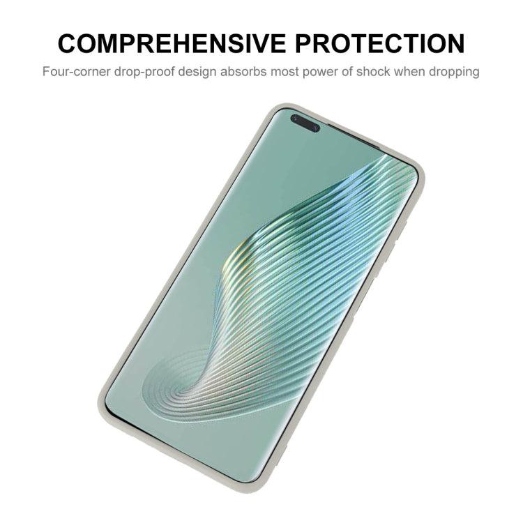 For Honor Magic5 Pro ENKAY Liquid Silicone Soft Shockproof Phone Case(Beige) - Honor Cases by ENKAY | Online Shopping South Africa | PMC TechLife | Buy Now Pay Later Mobicred