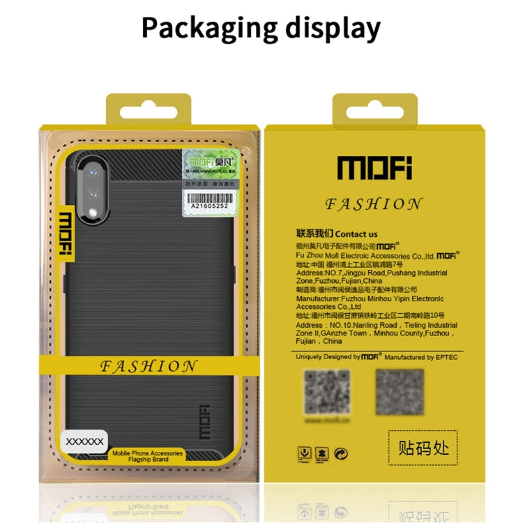 For Google Pixel 6A MOFI Gentleness Brushed Carbon Fiber Soft TPU Case(Blue) - Google Cases by MOFI | Online Shopping South Africa | PMC TechLife | Buy Now Pay Later Mobicred