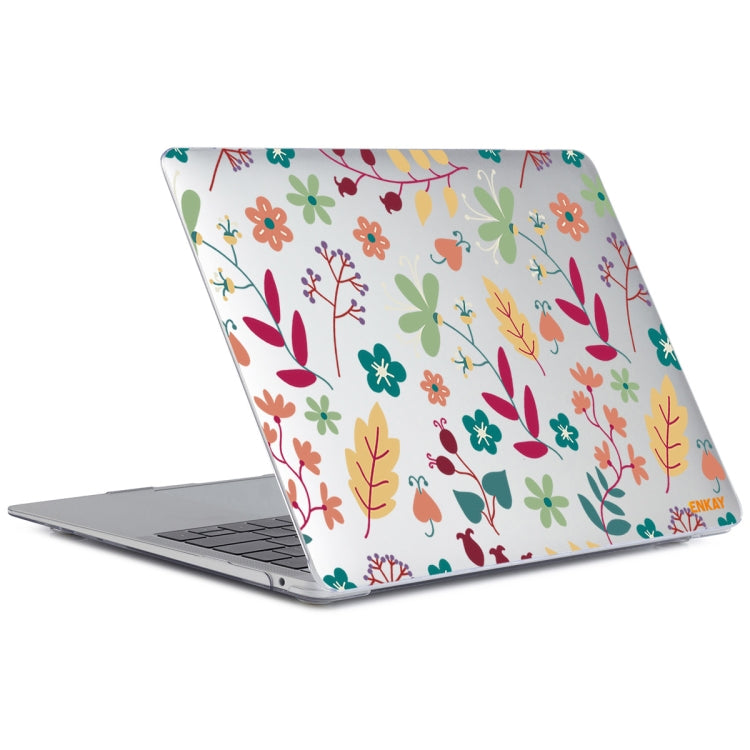 ENKAY Flower Series Pattern Laotop Protective Crystal Case For MacBook Pro 13.3 inch A1706 / A1708 / A1989 / A2159(Spring) - MacBook Pro Cases by ENKAY | Online Shopping South Africa | PMC Jewellery