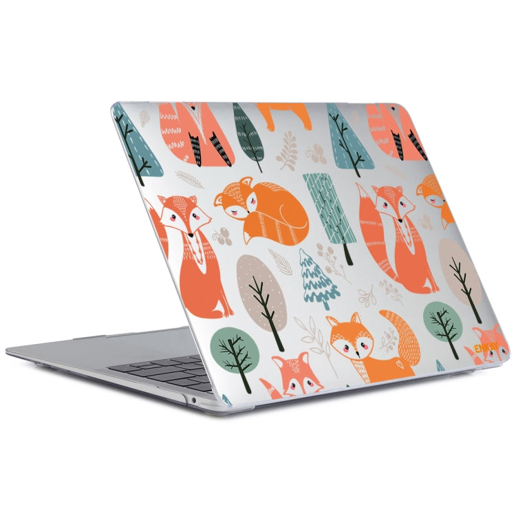 ENKAY Animal Series Pattern Laotop Protective Crystal Case For MacBook Pro 13.3 inch A1706 / A1708 / A1989 / A2159(Fox) - MacBook Pro Cases by ENKAY | Online Shopping South Africa | PMC Jewellery