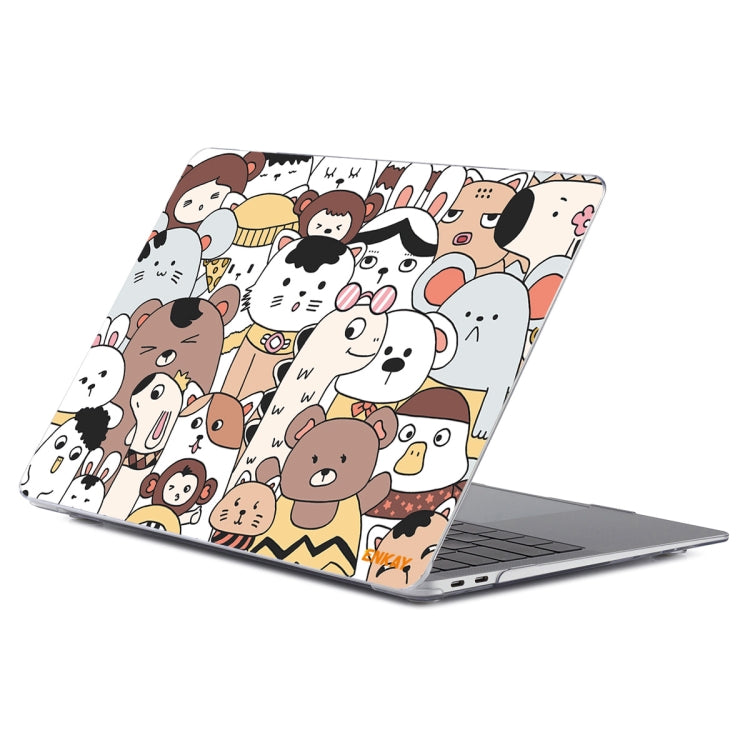 ENKAY Animal Series Pattern Laotop Protective Crystal Case For MacBook Pro 15.4 inch A1707 / A1990(Animals No.1) - MacBook Pro Cases by ENKAY | Online Shopping South Africa | PMC Jewellery