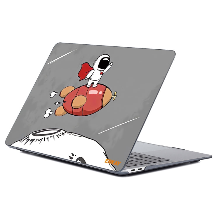 ENKAY Star Series Pattern Laotop Protective Crystal Case For MacBook Pro 13.3 inch A1706 / A1708 / A1989 / A2159(Rocket Astronaut) - MacBook Pro Cases by ENKAY | Online Shopping South Africa | PMC Jewellery