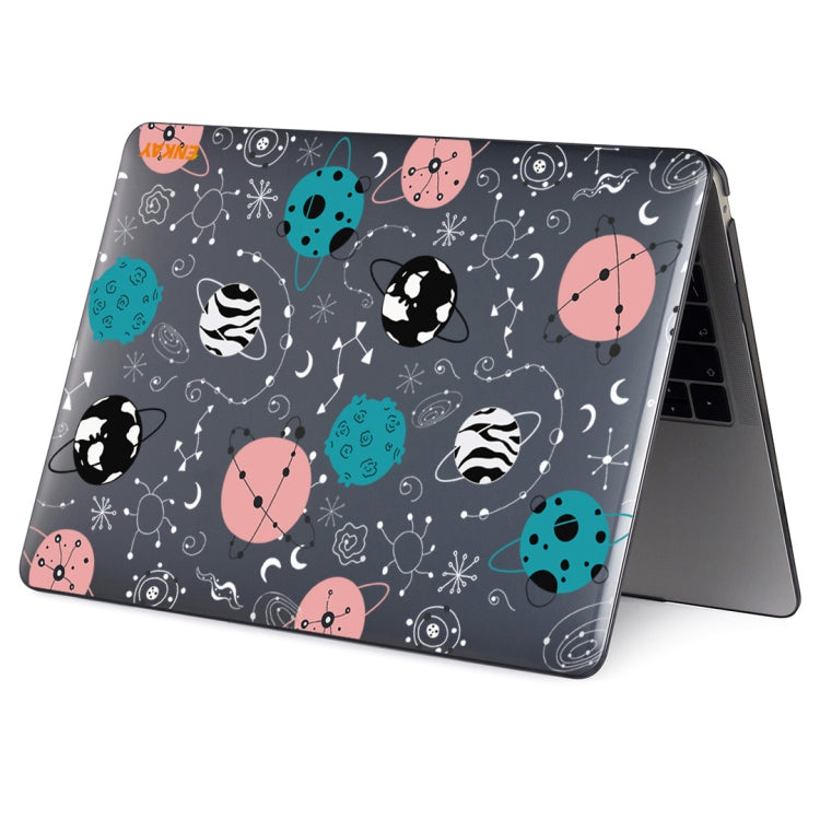 ENKAY Star Series Pattern Laotop Protective Crystal Case For MacBook Pro 16 inch A2141(Geometric Planet) - MacBook Pro Cases by ENKAY | Online Shopping South Africa | PMC TechLife | Buy Now Pay Later Mobicred