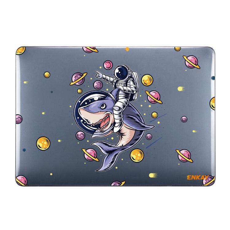 ENKAY Star Series Pattern Laotop Protective Crystal Case For MacBook Pro 16 inch A2141(Shark Astronaut) - MacBook Pro Cases by ENKAY | Online Shopping South Africa | PMC Jewellery