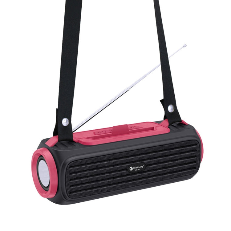 NewRixing NR903F TWS Portable Outdoor Bluetooth Speaker Support TF Card / FM(Red) - Desktop Speaker by NewRixing | Online Shopping South Africa | PMC TechLife | Buy Now Pay Later Mobicred