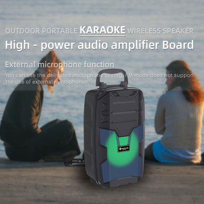 NewRixing NRG401C Outdoor Portable Karaoke Wireless Speaker High-Power Audio Amplifier No Mic(Black) - Desktop Speaker by NewRixing | Online Shopping South Africa | PMC Jewellery | Buy Now Pay Later Mobicred