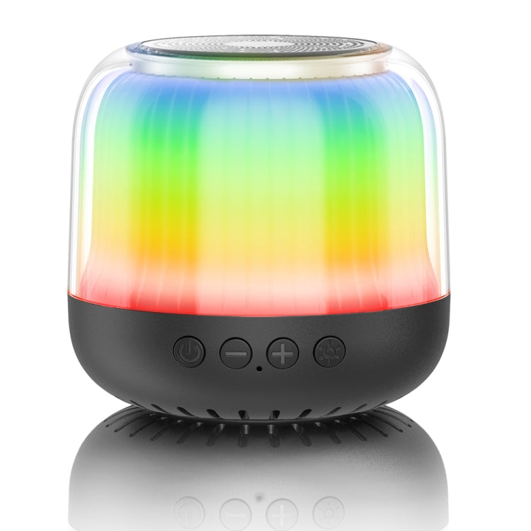 JY12 Full-screen RGB LED Breather Light Wireless Bluetooth Speaker(Black) - Mini Speaker by PMC Jewellery | Online Shopping South Africa | PMC Jewellery