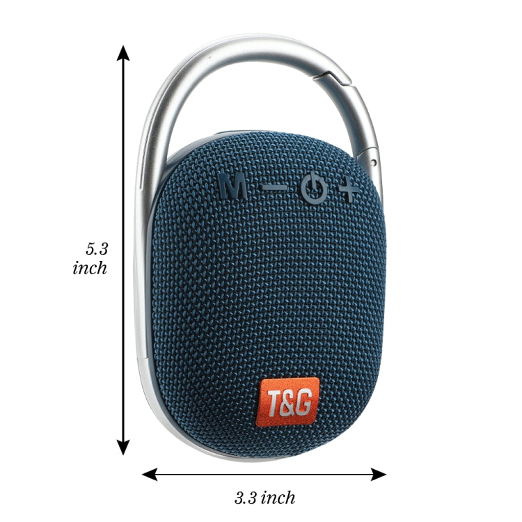 T&G TG321 TWS Portable Wireless Outdoor Mini Speaker with LED Light(Blue) - Mini Speaker by T&G | Online Shopping South Africa | PMC Jewellery