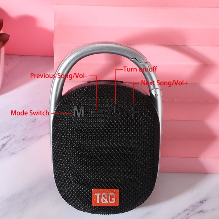 T&G TG321 TWS Portable Wireless Outdoor Mini Speaker with LED Light(Black) - Mini Speaker by T&G | Online Shopping South Africa | PMC Jewellery