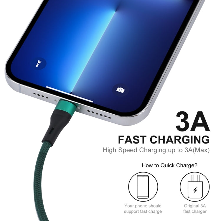 ENKAY ENK-CB118 1m USB 3.0 to 8 Pin 3A Fast Charging Sync Data Cable(Black) - Normal Style Cable by ENKAY | Online Shopping South Africa | PMC Jewellery