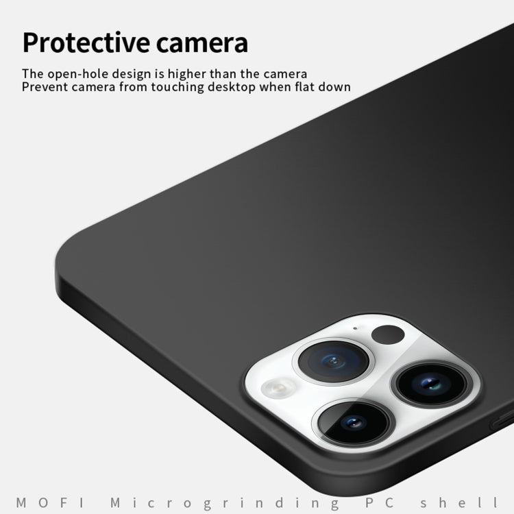 For iPhone 14 Pro MOFI Frosted PC Ultra-thin Hard Case (Black) - iPhone 14 Pro Cases by MOFI | Online Shopping South Africa | PMC TechLife