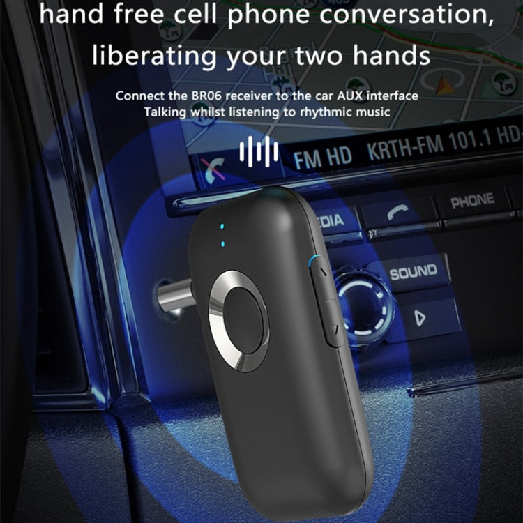 BR06 Bluetooth 5.0 Receiver Speaker Amplifier Car Hands-free - Audio Receiver Transmitter by PMC TechLife | Online Shopping South Africa | PMC TechLife | Buy Now Pay Later Mobicred