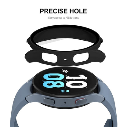 For Samsung Galaxy Watch5 40mm ENKAY Hat-Prince Full Coverage PC Frame + 9H Tempered Glass Case(Deep Green) - Watch Cases by ENKAY | Online Shopping South Africa | PMC Jewellery | Buy Now Pay Later Mobicred