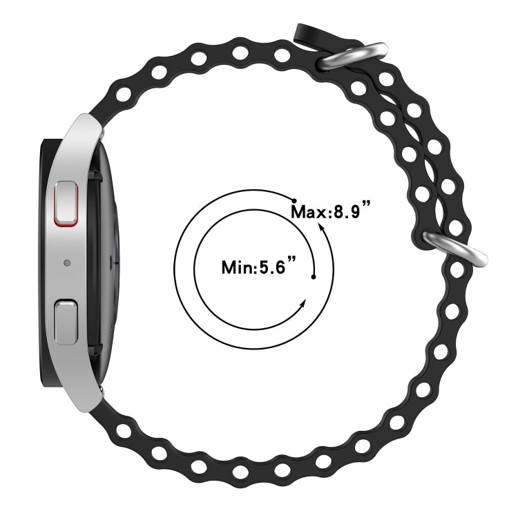 For Xiaomi MI Watch S1 Pro 22mm Ocean Style Silicone Solid Color Watch Band(Black) - free shipping - PMC TechLife - Order now!