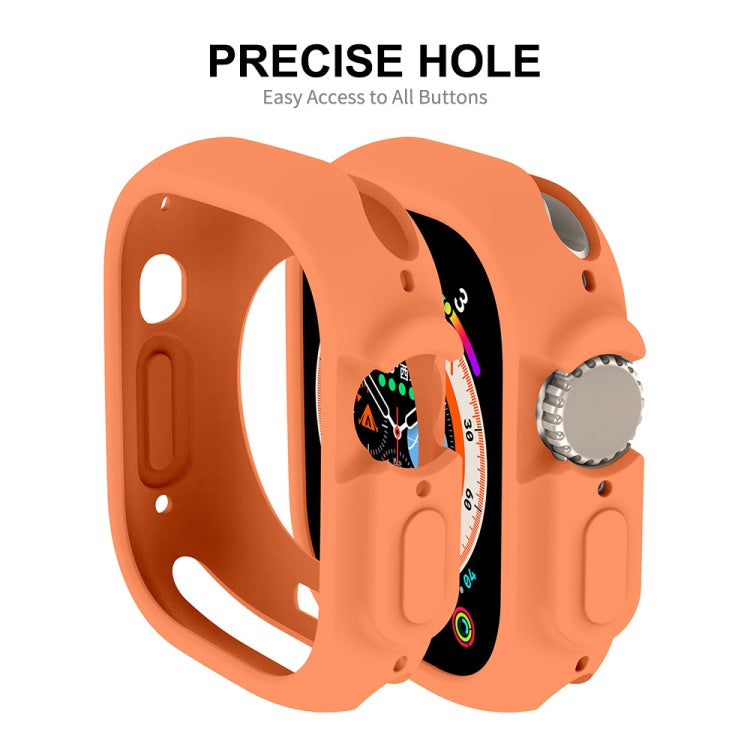 For Apple Watch Ultra 49mm ENKAY Solid Color Protective Soft TPU Frame Case(Dark Green) - free shipping - PMC TechLife - Order now!