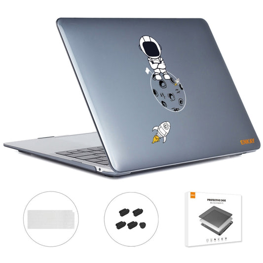 For MacBook Air 13.3 2020 A2179/A2337 ENKAY Hat-Prince 3 in 1 Spaceman Pattern Laotop Protective Crystal Case with TPU Keyboard Film / Anti-dust Plugs, Version:EU(Spaceman No.4) - MacBook Air Cases by ENKAY | Online Shopping South Africa | PMC Jewellery