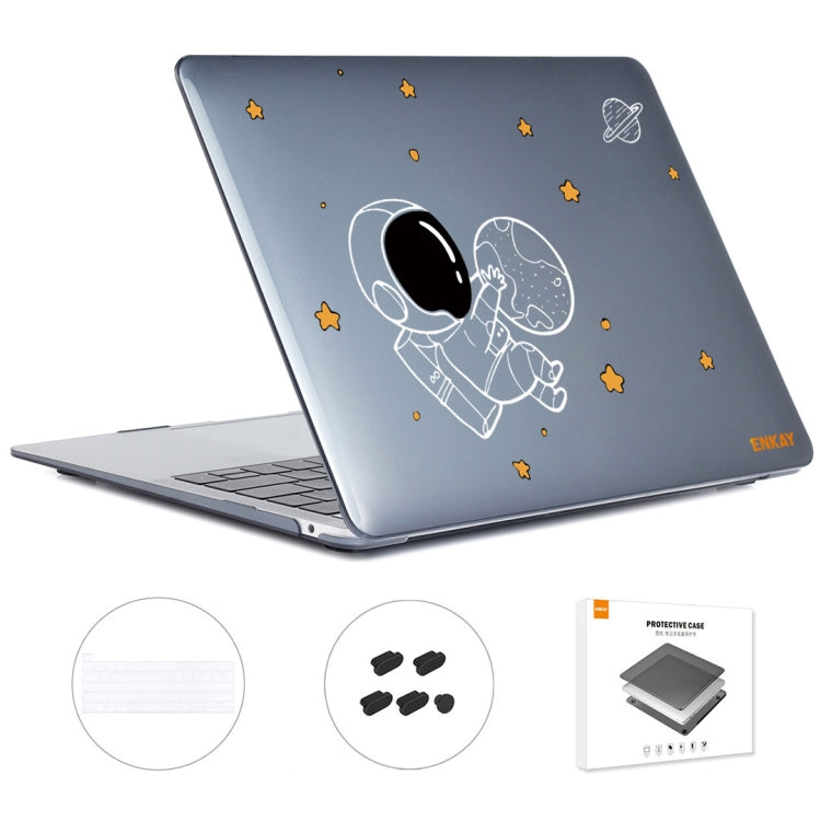 For MacBook Pro 16.1 A2141 ENKAY Hat-Prince 3 in 1 Spaceman Pattern Laotop Protective Crystal Case with TPU Keyboard Film / Anti-dust Plugs, Version:EU(Spaceman No.5) - MacBook Pro Cases by ENKAY | Online Shopping South Africa | PMC Jewellery | Buy Now Pay Later Mobicred