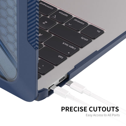 For MacBook Pro 13.3 A2251/A2289/A2338 ENKAY Hat-Prince 3 in 1 Protective Bracket  Case Cover Hard Shell with TPU Keyboard Film / Anti-dust Plugs, Version:US(Blue) - MacBook Pro Cases by ENKAY | Online Shopping South Africa | PMC Jewellery