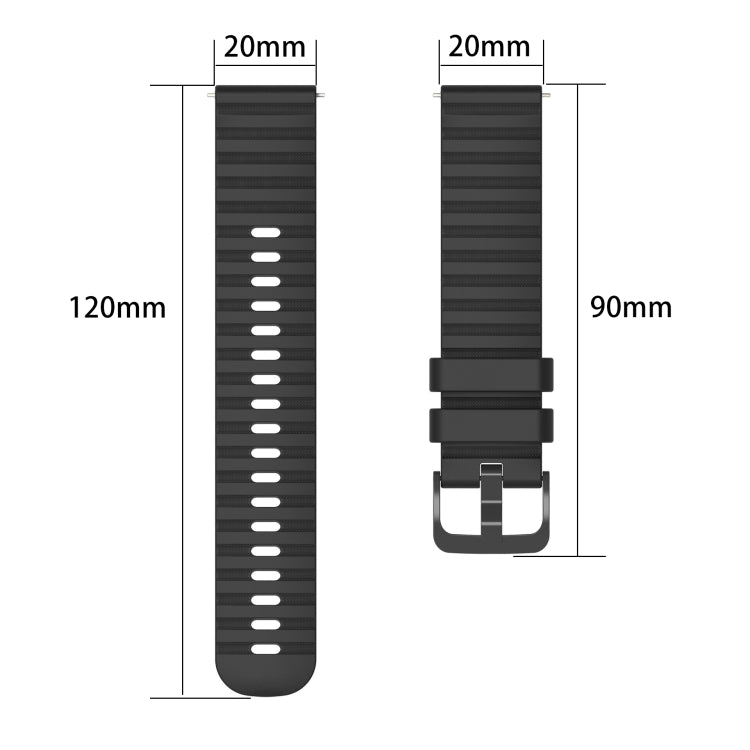 For Amazfit GTS 2 Mini 20mm Wavy Dot Pattern Solid Color Silicone Watch Band(Pink) - free shipping - PMC TechLife - Order now!