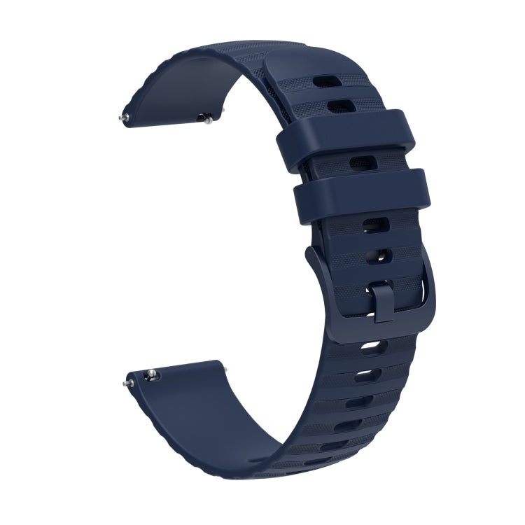 For Huawei Watch GT 2E 22mm Wavy Dot Pattern Solid Color Silicone Watch Band(Navy Blue) - free shipping - PMC TechLife - Order now!