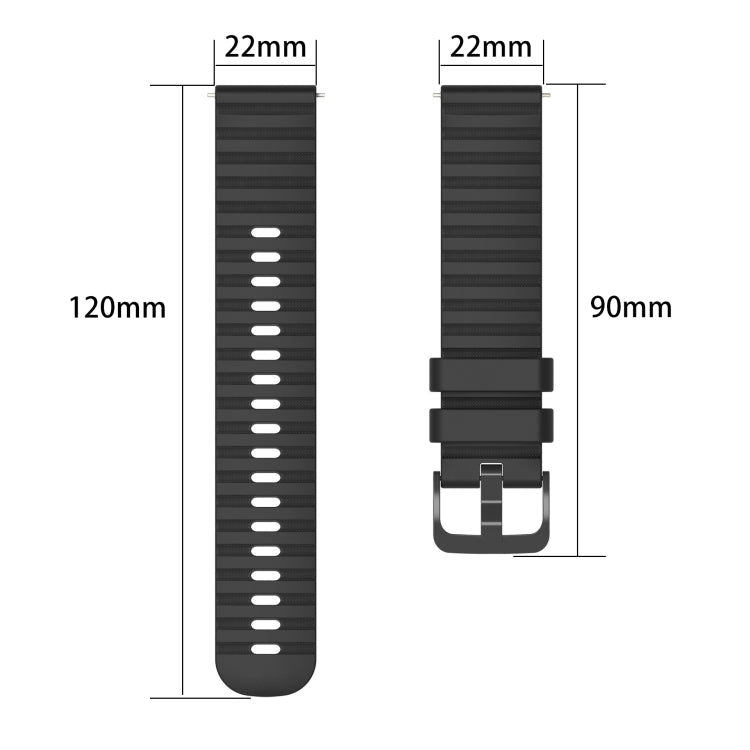 For Honor Magic Watch 2 46mm 22mm Wavy Dot Pattern Solid Color Silicone Watch Band(Beige) - free shipping - PMC TechLife - Order now!