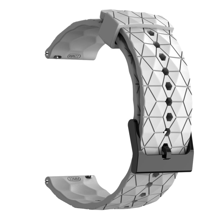 For Honor Watch ES 20mm Football Pattern Solid Color Silicone Watch Band(White) - free shipping - PMC TechLife - Order now!