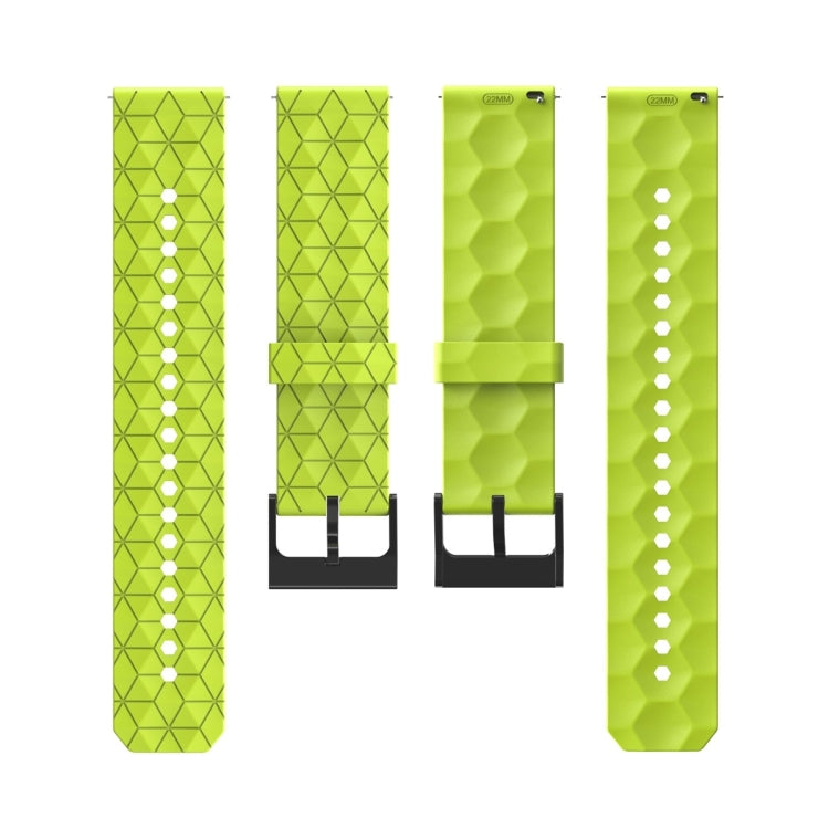 For Honor MagicWatch2 42mm 20mm Football Pattern Solid Color Silicone Watch Band(Rock Cyan) - free shipping - PMC TechLife - Order now!