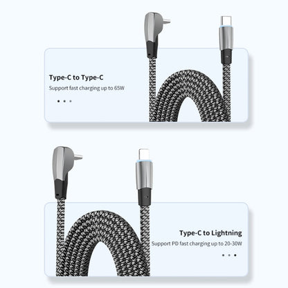 ENKAY Hat-Prince 30W USB C / Type-C to Apple 8 Pin 3A Fast Charging Data Weave Cable, Length:1m - Cable & Adapter by ENKAY | Online Shopping South Africa | PMC Jewellery