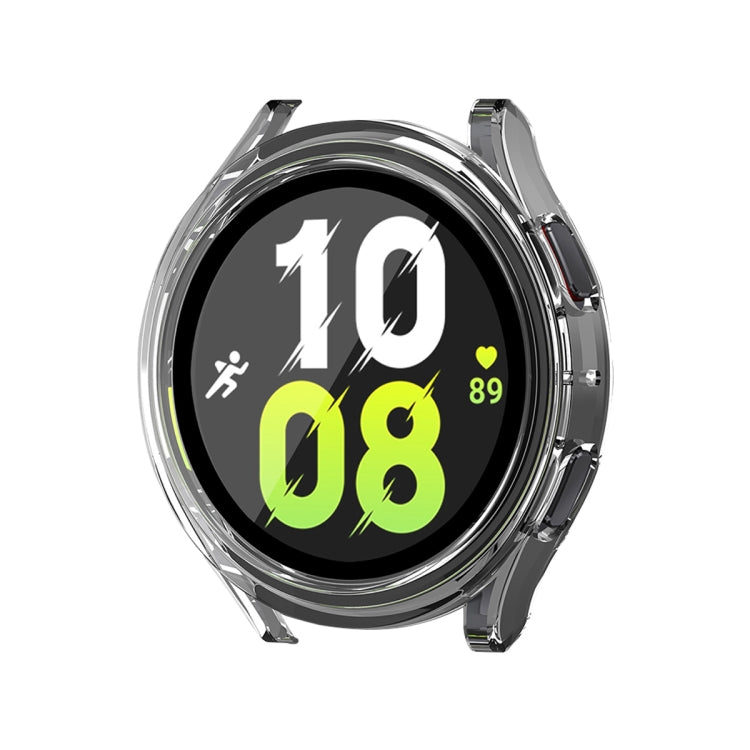 For Samsung Galaxy Watch4/5 40mm ENKAY Hat-Prince Waterproof Full Coverage PC Frame + 9H Tempered Glass Case(Transparent) - Watch Cases by ENKAY | Online Shopping South Africa | PMC Jewellery | Buy Now Pay Later Mobicred