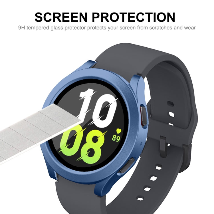 For Samsung Galaxy Watch4/5 40mm ENKAY Hat-Prince Waterproof Full Coverage PC Frame + 9H Tempered Glass Case(Pink) - Watch Cases by ENKAY | Online Shopping South Africa | PMC Jewellery | Buy Now Pay Later Mobicred