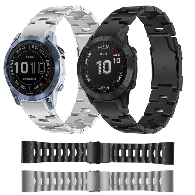 Compatible with Garmin Fenix 7 Solar 22mm Titanium Alloy Quick Release Watch Band(Black) - free shipping - PMC TechLife - Order now!