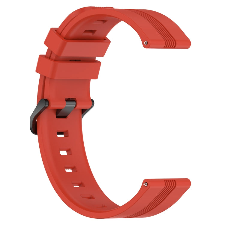 For Honor Watch GS Pro 22mm Concave Striped Slicone Watch Band(Red) - free shipping - PMC TechLife - Order now!