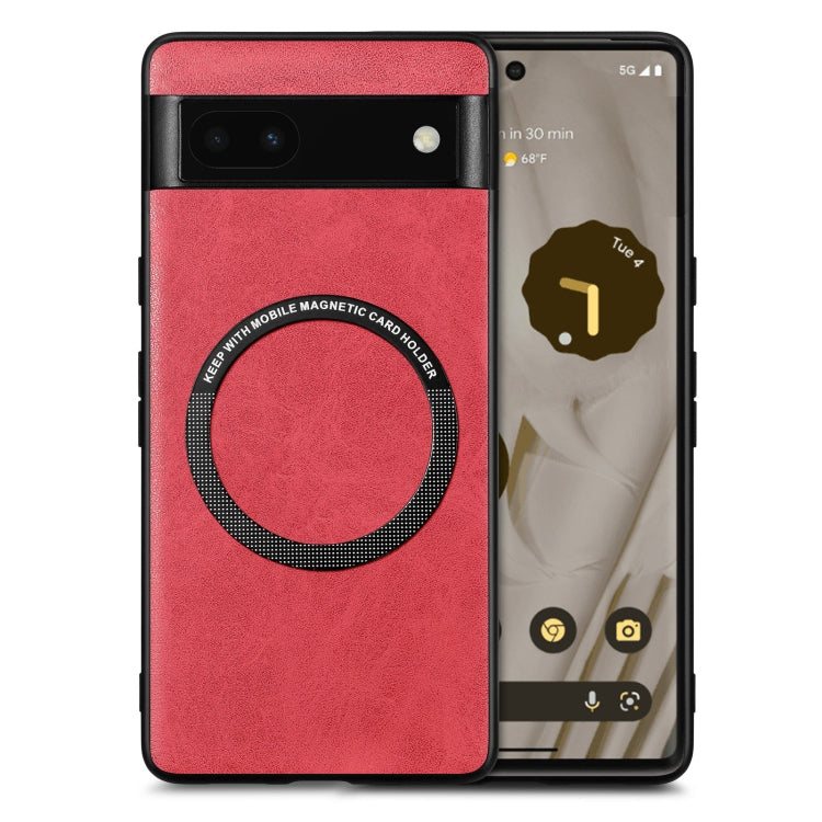 For Google Pixel 6A Solid Color Leather Phone Case(Red) - free shipping - PMC TechLife - Order now!