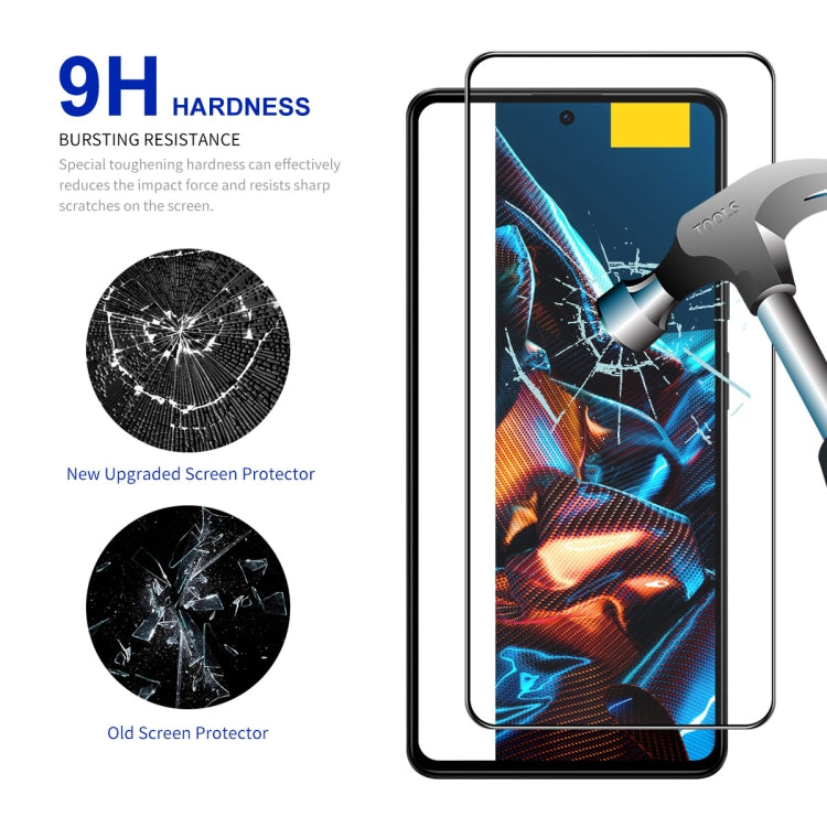 For Xiaomi Poco X5 Pro 10pcs ENKAY Hat-Prince Full Glue 0.26mm 9H 2.5D Tempered Glass Full Film -  by ENKAY | Online Shopping South Africa | PMC Jewellery