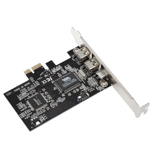 PCI-E 3 Ports 1394a 1394b Firewire Expansion Card 2 x 6 Pin + 1 x 4 Pin for Desktop PC - Add-on Cards by PMC Jewellery | Online Shopping South Africa | PMC Jewellery