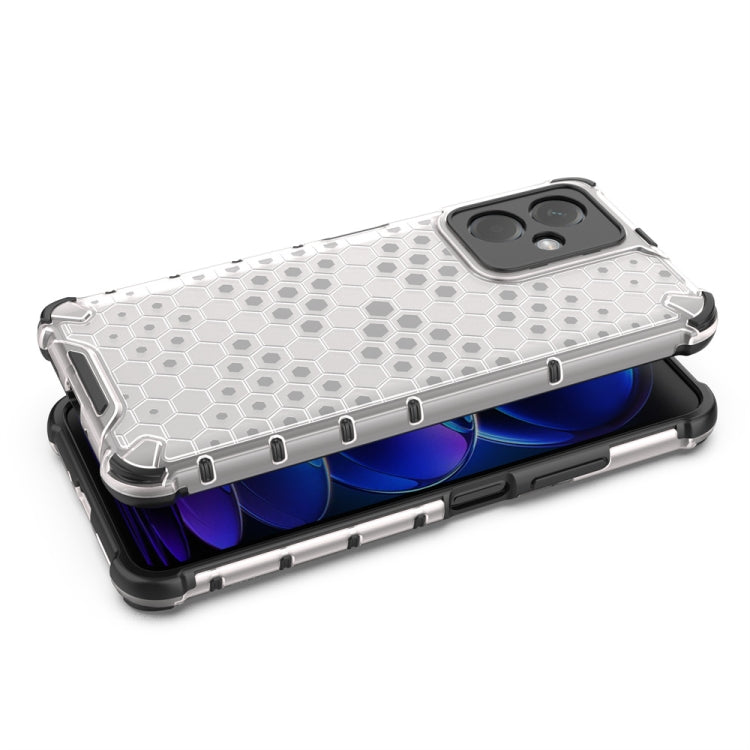 For Xiaomi Redmi Note 12 4G Shockproof Honeycomb Phone Case(White) - free shipping - PMC TechLife - Order now!