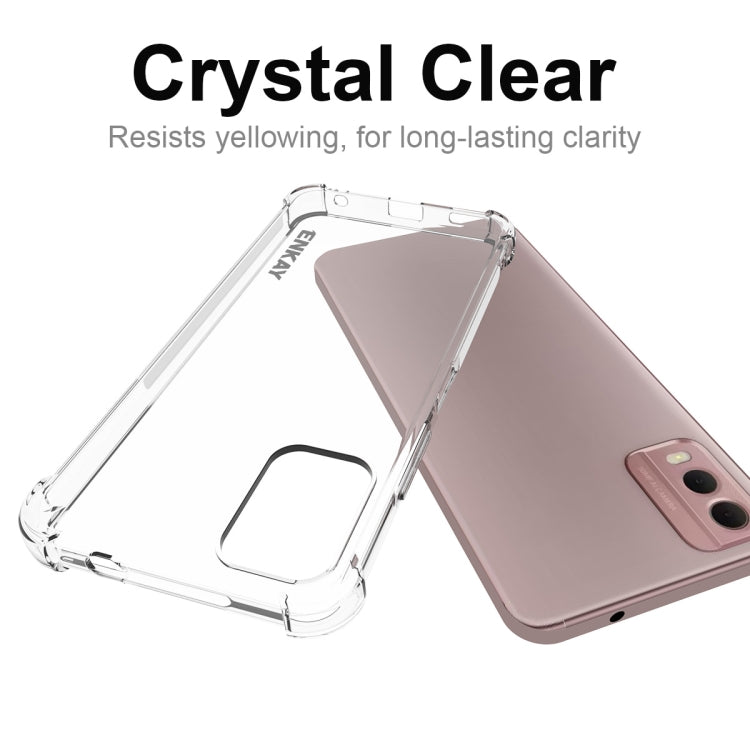 For Nokia C32 4G ENKAY Clear TPU Shockproof Anti-slip Phone Case - Nokia Cases by ENKAY | Online Shopping South Africa | PMC Jewellery