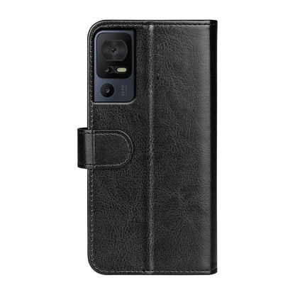 For TCL 40 SE R64 Texture Horizontal Flip Leather Phone Case(Black) - More Brand by PMC Jewellery | Online Shopping South Africa | PMC Jewellery