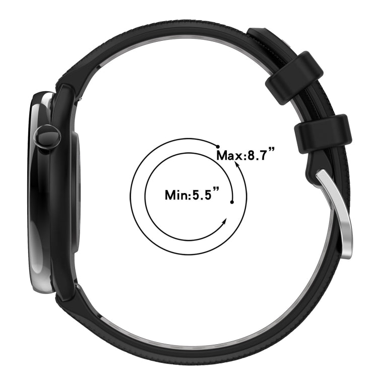 For Xiaomi MI Watch Sport 22mm Sports Two-Color Steel Buckle Silicone Watch Band(Grey+Yellow) - Smart Wear by PMC Jewellery | Online Shopping South Africa | PMC Jewellery