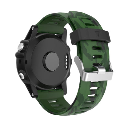 For Garmin Tactix Delta 26mm Camouflage Printed Silicone Watch Band(Army Green+Army Camouflage) -  by PMC Jewellery | Online Shopping South Africa | PMC Jewellery