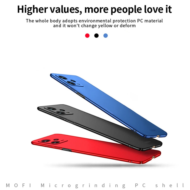 For Xiaomi Redmi Note 12 Pro 5G Global MOFI Frosted PC Ultra-thin Hard Phone Case(Red) - free shipping - PMC TechLife - Order now!