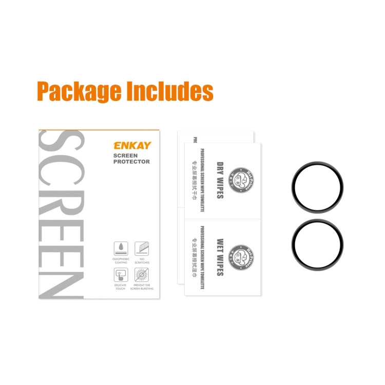 2pcs For Huawei Watch 4 ENKAY 3D Full Coverage Soft PC Edge + PMMA HD Screen Protector Film - Screen Protector by ENKAY | Online Shopping South Africa | PMC TechLife | Buy Now Pay Later Mobicred