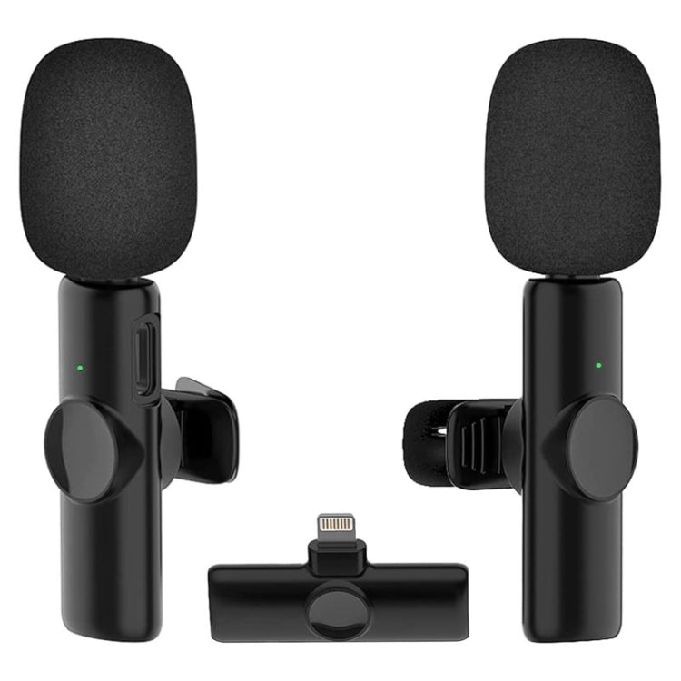 Bluetooth  Mini Microphone Wireless Lavalier Noise Reduction Microphone for iPhone / iPad, with 8 Pin Receiver & Dual Microphones - free shipping - PMC TechLife - Order now!