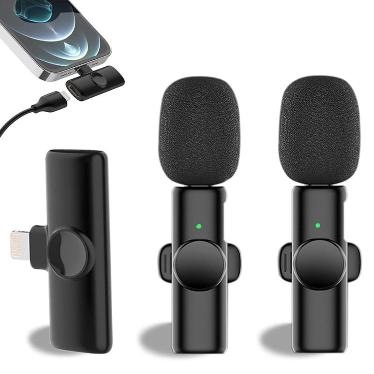 Bluetooth  Mini Microphone Wireless Lavalier Noise Reduction Microphone for iPhone / iPad, with 8 Pin Receiver & Dual Microphones - free shipping - PMC TechLife - Order now!
