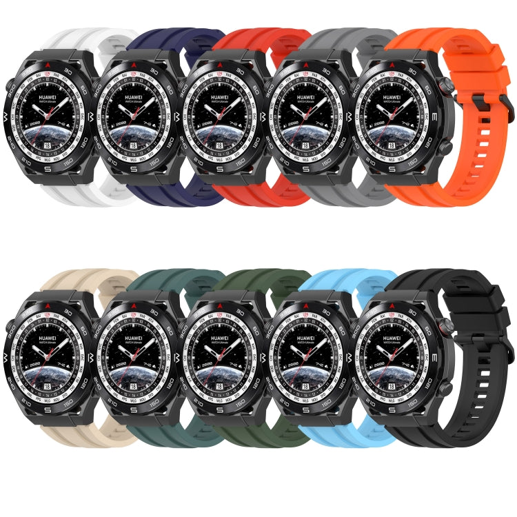 For Huawei Watch Buds Long & Short Sports Solid Color Silicone Watch Band Set(Midnight Blue) - Watch Bands by PMC Jewellery | Online Shopping South Africa | PMC Jewellery